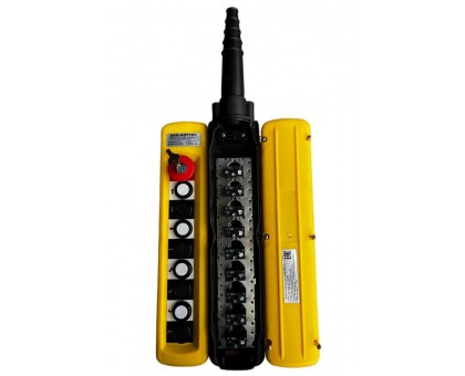 Пульт управления XAC-A8713Y для тали (8 кнопок, 1 скорость, ключ-марка, стоп, IP65, 380В)