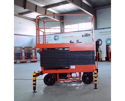 Подъемник ножничный передвижной TOR SJY 300 кг 12 м (от сети)