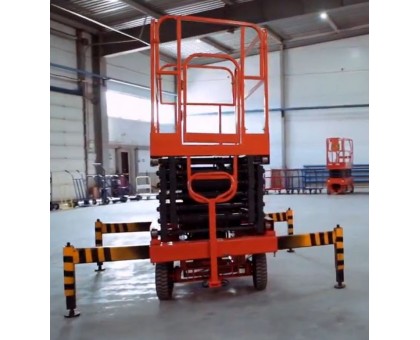 Подъемник ножничный передвижной TOR SJY 300 кг 12 м (от сети)