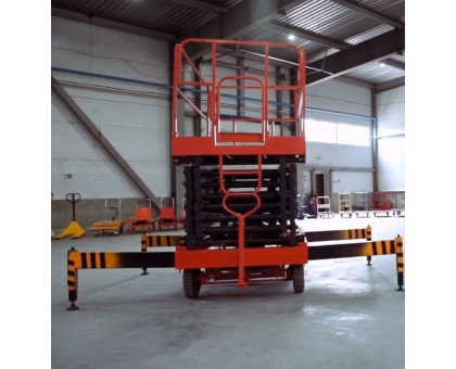 Подъемник ножничный передвижной TOR SJY 500 кг 12 м (от сети)