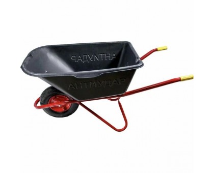 Строительная тачка Антиудар 110 л 200 кг одноколёсная с пневмоколесом